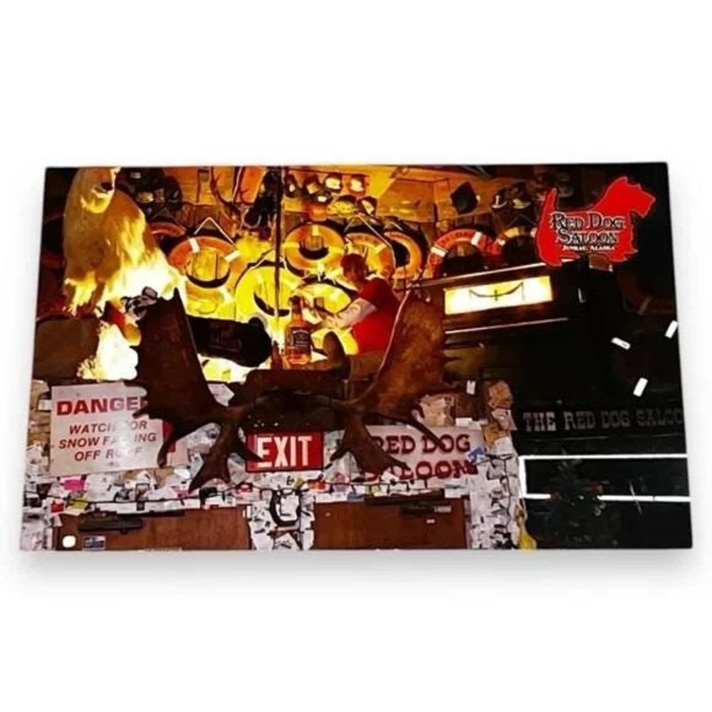 Postcard Worlds Famous Red Dog Saloon Juneau Alaska 4x6 Continental Chrome C119